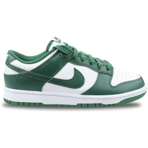 Nike Dunk Low Retro Chaussures de Basket Femme, Blanc Vert équipe Blanche, 40.5 EU
